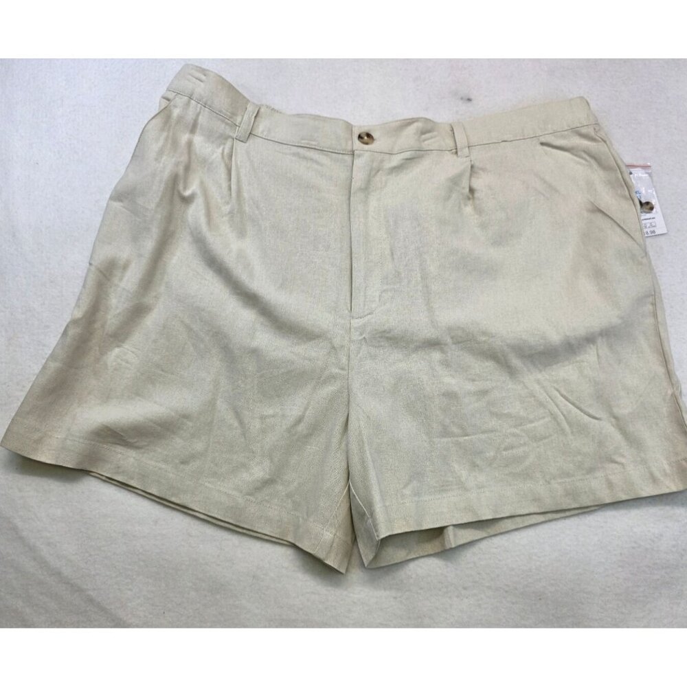 Time And Tru Linen Sep Short XXXL Papyrus Beige Casual Beach Coastal Everyday